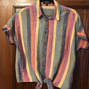 Madewell Colorful Button-Down Shirt
